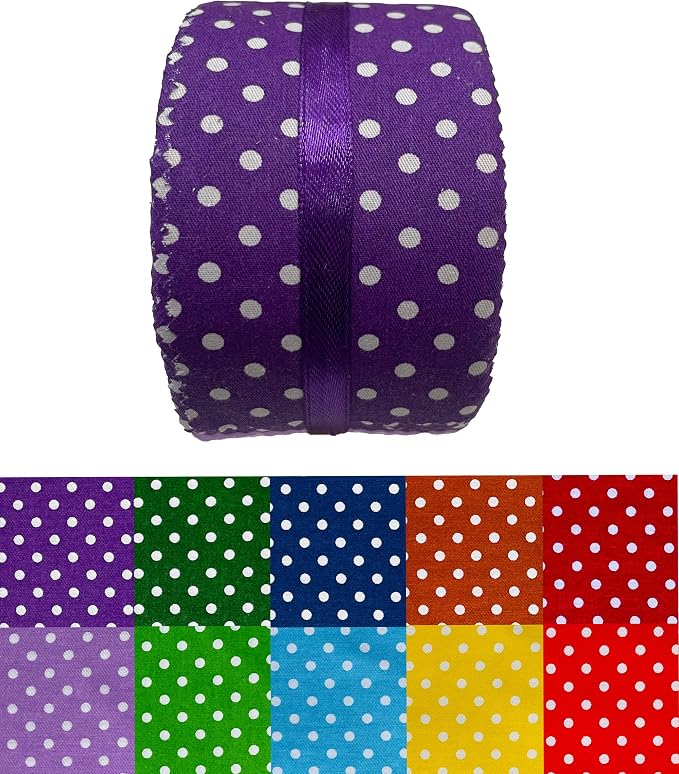 40 Strip Jelly Roll Fabric Strips for Sewing, 100% Cotton Fabric for Quilting Crafting, Precut Bundles, Patchwork Precut Quilt Squares-2.5" x 44" Dot
