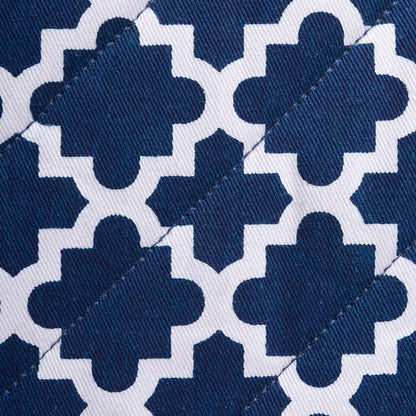 DII Lattice Basics Collection Kitchen Essentials, Oven Mitt Set, Nautical Blue, 2, Piece