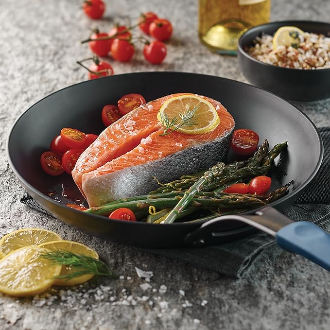 Tramontina Carbon Steel 8.5-Inch Small Frying Pan with Silicone Grip, Naturally Non Stick Skillet, Oven Safe
