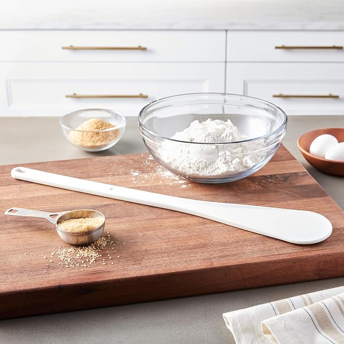 Mercer Culinary Hell's Tools Hi-Heat Spootensil Chef Pastry Spatula, 19.75 Inch, White, 46.2 x 7.3 x 1.3 cm