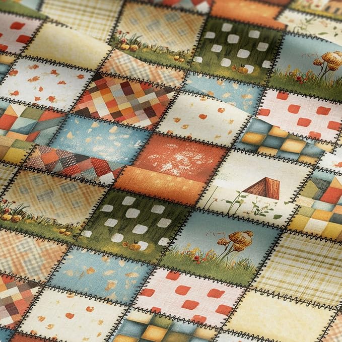 100% Cotton Fabric by the Yard – Turkish Quality Quilting & Sewing Fabric, 1 Yard x 1.69 Yards Wide, Patchwork Cotton for Crafts