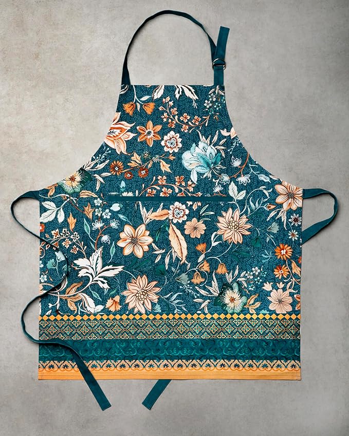 Maison d' Hermine 100% Cotton Apron for women with Pocket Kitchen Chef Apron for Men Cooking Spring Summer