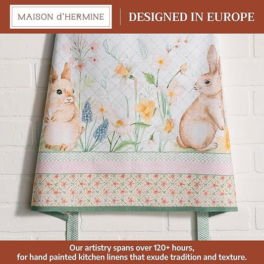 Maison d' Hermine 100% Cotton Apron for women with Pocket Kitchen Chef Apron for Men Cooking Spring Summer