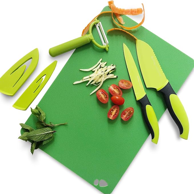 Jean-Patrique 3 Piece Chef’s Non-Stick Green & Black Prep Set