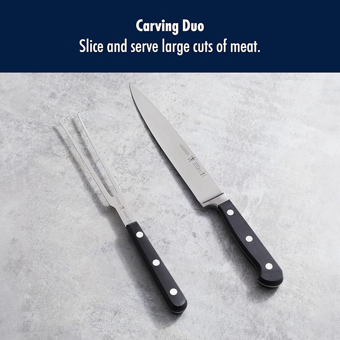 HENCKELS Classic Razor-Sharp 2-Piece Carving Set, German Engineered Informed by 100+ Years of Mastery