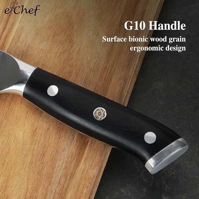 5-inch Peeler, Professional Kitchen Knife, 67-layer Damascus VG-10 Steel Core, Wood Grain G10 Handle, Comes with Gift Box(5-inch Multipurpose Knife)
