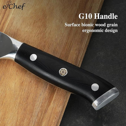 5-inch Peeler, Professional Kitchen Knife, 67-layer Damascus VG-10 Steel Core, Wood Grain G10 Handle, Comes with Gift Box(5-inch Multipurpose Knife)