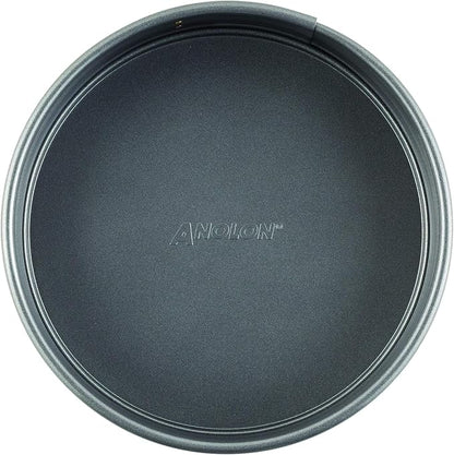 Anolon 54711 Advanced Nonstick Springform Baking Pan / Nonstick Springform Cake Pan / Nonstick Cheesecake Pan, Round - 9 Inch, Gray