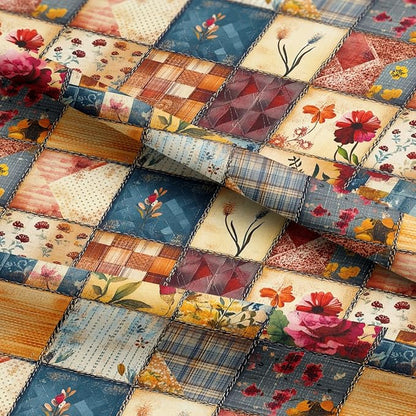 100% Cotton Fabric by the Yard – Turkish Quality Quilting & Sewing Fabric, 1 Yard x 1.69 Yards Wide, Patchwork Cotton for Crafts