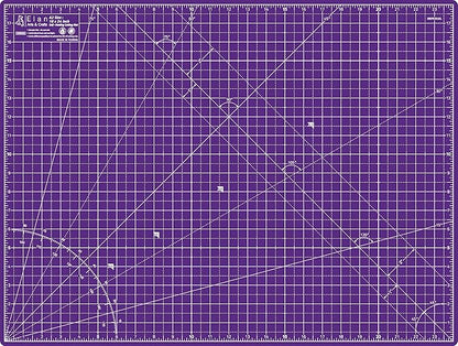 Elan Cutting Mat A2 Pink & Purple, Self Healing Cutting Mat 18x24 Inch, 5-Ply Craft Board Pink, Hobby Board for Crafts 18x24 Inch