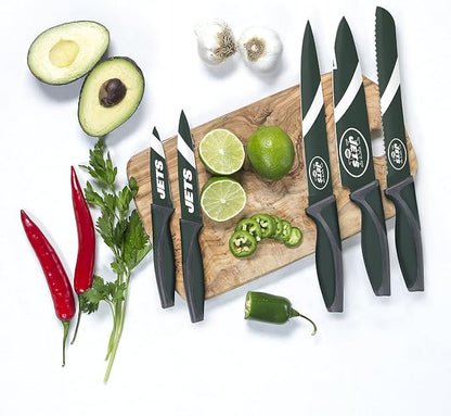 NFL New York Jets 5-Piece Kitchen Knife Set