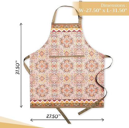 Maison d' Hermine 100% Cotton Apron for women with Pocket Kitchen Chef Apron for Men Cooking Spring Summer