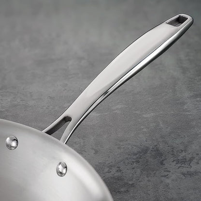 Tramontina Signature Tri-Ply Clad Stainless Steel 10-Inch Frying Pan, Induction-Ready Skillet, Dishwasher-Safe, NSF-Certified, Made in Brazil