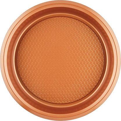 Ayesha Curry Kitchenware Nonstick Bakeware Set Includes Cookie Sheet, Loaf, Muffin Cake Pans, 5-Piece, Copper