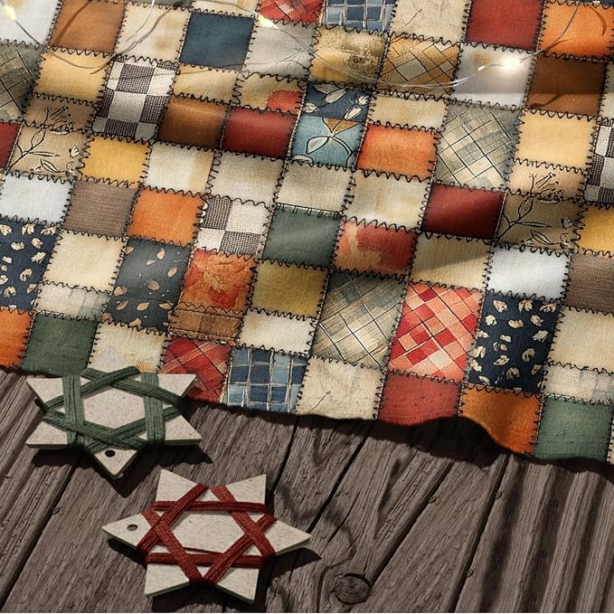 100% Cotton Fabric by the Yard – Turkish Quality Quilting & Sewing Fabric, 1 Yard x 1.69 Yards Wide, Patchwork Cotton for Crafts
