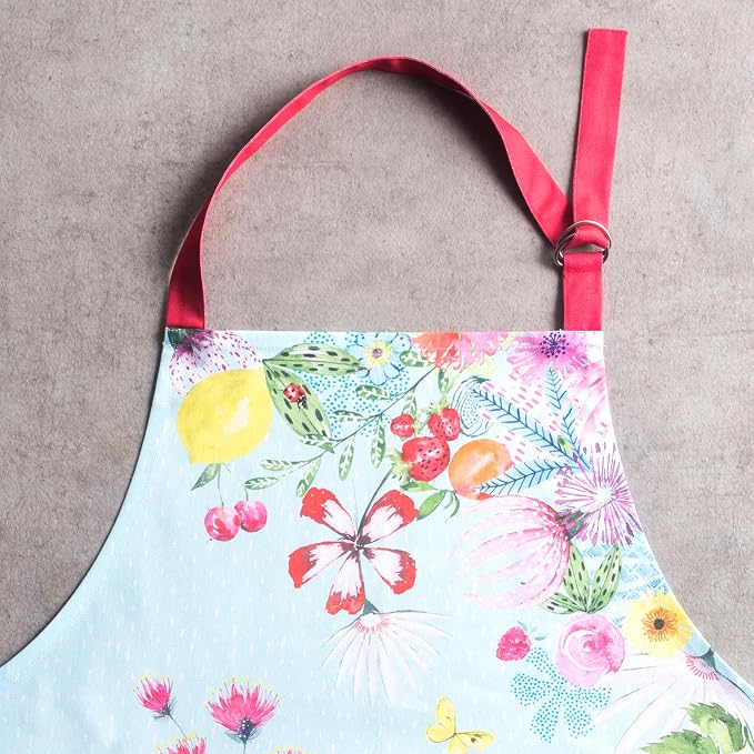 Maison d' Hermine 100% Cotton Apron for women with Pocket Kitchen Chef Apron for Men Cooking Spring Summer