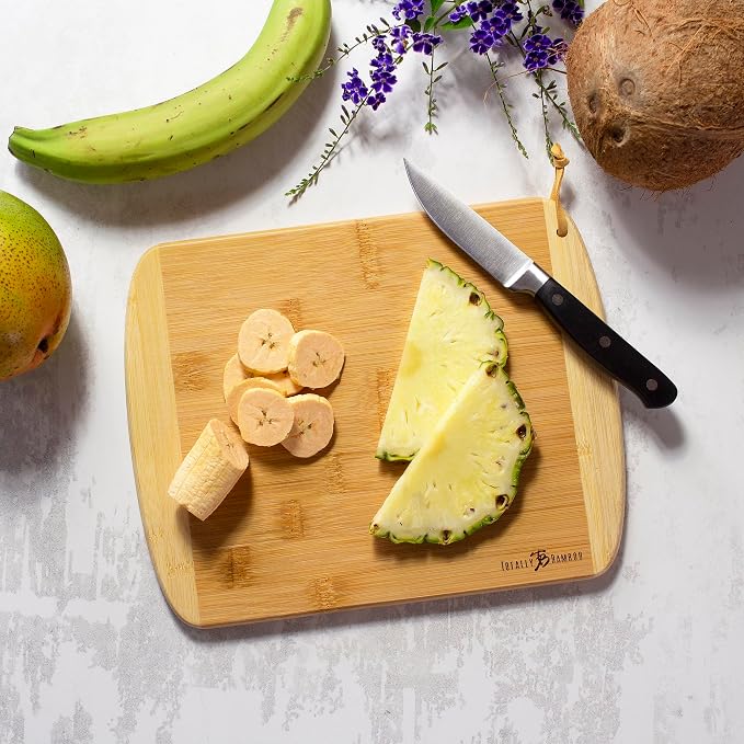 Totally Bamboo A Slice of Life Puerto Rico Serving and Cutting Board, 11" x 8.75"