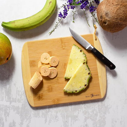 Totally Bamboo A Slice of Life Puerto Rico Serving and Cutting Board, 11" x 8.75"
