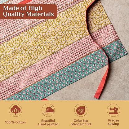 Maison d' Hermine 100% Cotton Apron for women with Pocket Kitchen Chef Apron for Men Cooking Spring Summer