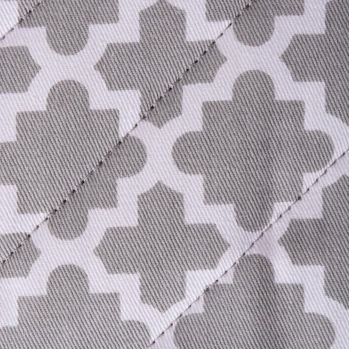 DII Lattice Basics Collection Kitchen Essentials, Oven Mitt & Potholder Set, Gray, 2, Piece