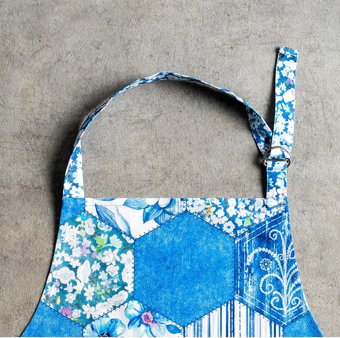 Maison d' Hermine 100% Cotton Apron for women with Pocket Kitchen Chef Apron for Men Cooking Spring Summer