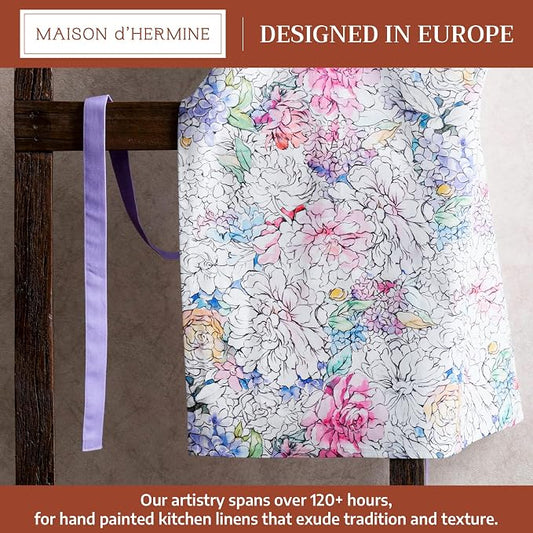 Maison d' Hermine 100% Cotton Apron for women with Pocket Kitchen Chef Apron for Men Cooking Spring Summer