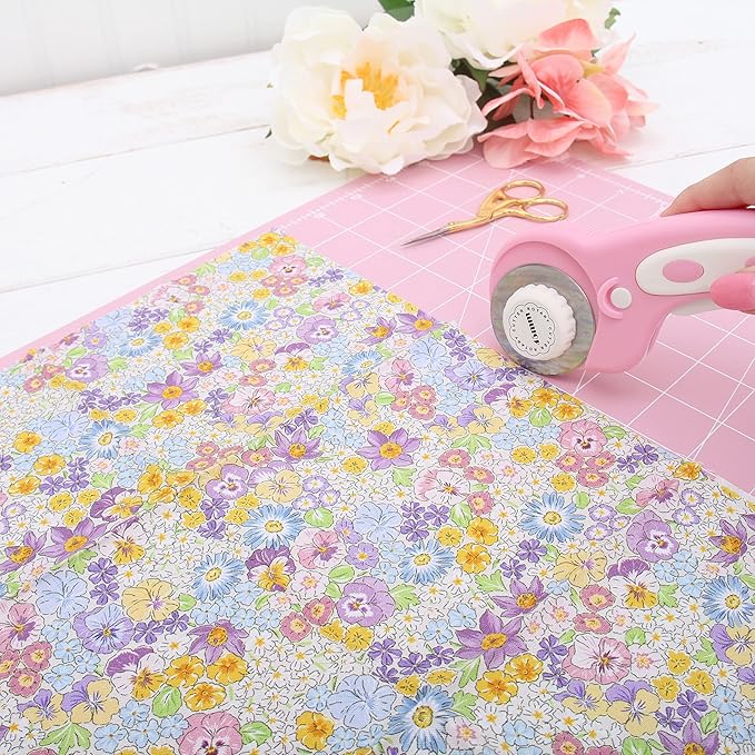 Threadart Exclusive 5 Fat Quarter Bundles - Coral Vintage Prints 100% Cotton Fabric - Premium 100% Cotton Quilting Fabric - No Duplicates - Full Size Fat Quarters 18"x21" - Coral