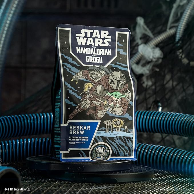 Bones Coffee Company Star Wars Beskar Brew Coffee - Medium Roast - Ground - Low-Acid Arabica Coffee Beans - Blonde Brownie Flavor - 12 Oz