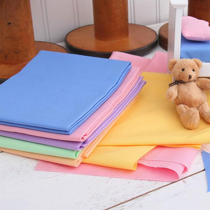 Threadart 6 Fat Quarter Bundles - Rainbow Solids 100% Cotton Fabric - Premium 100% Cotton Quilting Fabric - No Duplicates - Full Size Fat Quarters 18"x21"