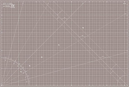 Elan Cutting Mat A1 Black & Taupe, Large Self Healing Cutting Mat 24 x 36 Inch, 5-Ply Craft Board Black, Hobby Board for Crafts 24x36 Inch