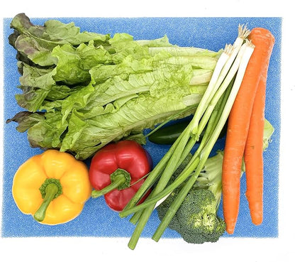Bluapple Humidity Control Pack Produce Saver Bags And Refrigerator Mat Liners Keep Produce Fresher Longer (Blue)