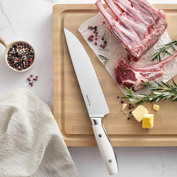 Musifan 3-Piece Chef Knife Set, Professional Ultra Sharp Kitchen Knives For Cooking High Carbon Stainless Steel, With Ergonomic Handle Design (three)