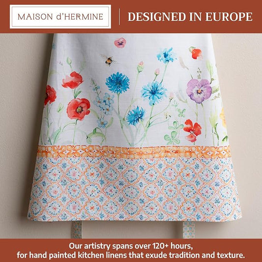 Maison d' Hermine 100% Cotton Apron for women with Pocket Kitchen Chef Apron for Men Cooking Spring Summer