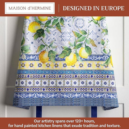Maison d' Hermine 100% Cotton Apron for women with Pocket Kitchen Chef Apron for Men Cooking Spring Summer
