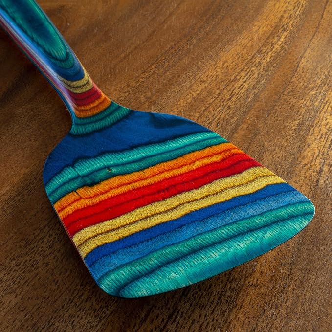 Totally Bamboo Baltique Montego Bay Collection 12-1/2" Wooden Spatula, Ready for Nonstick