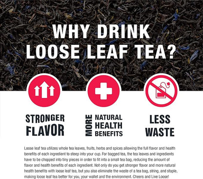 Tiesta Tea Loose Leaf Filters for Brewing, Disposable Infuser for Hot & Iced Drinks, Easy-Fill Steeper, Unbleached Paper, Single-Cup Infuser for Loose Leaves, 100 Empty Bags (6 pack)
