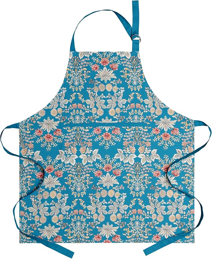 Maison d' Hermine 100% Cotton Apron for women with Pocket Kitchen Chef Apron for Men Cooking Spring Summer