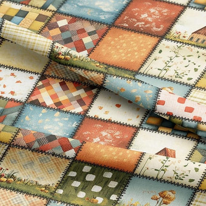 100% Cotton Fabric by the Yard – Turkish Quality Quilting & Sewing Fabric, 1 Yard x 1.69 Yards Wide, Patchwork Cotton for Crafts
