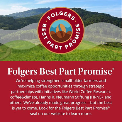 Folgers Black Silk Ground Coffee, Dark Roast, 22.6 Oz. Canister (Pack of 6)
