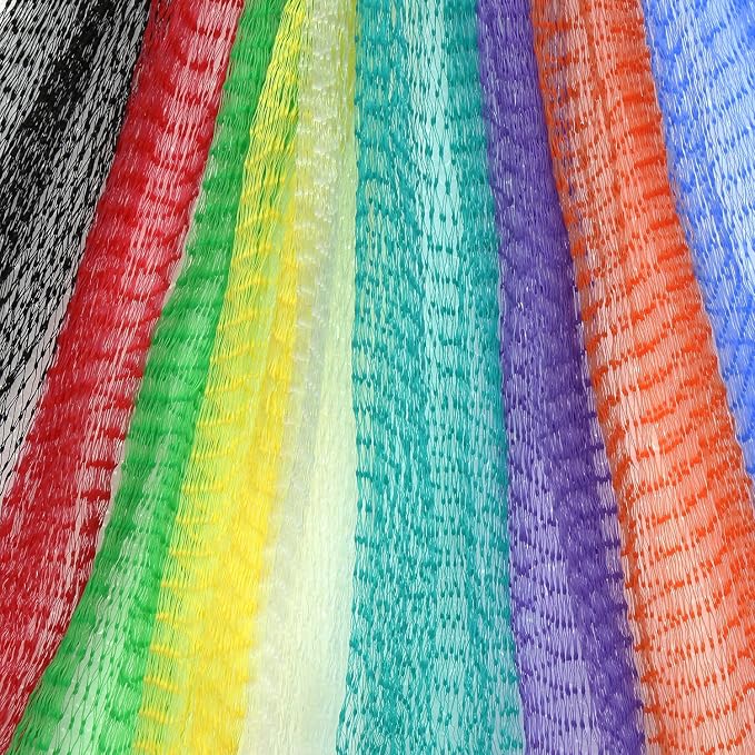 Royal Yellow Plastic Mesh Produce and Seafood Bag, 24 Inch, Package of 1000