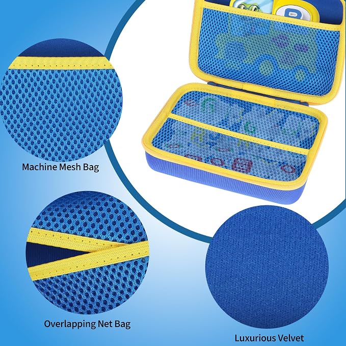 Storage Case Compatible with Leapfrog Fridge Phonics Magnetic Letter Set (Blue + Yellow)
