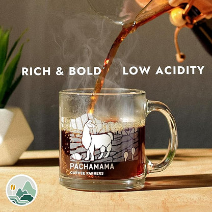 Pachamama Organic Coffee - Espresso Beans - Dark Roast Whole Bean Coffee - 2 lb - Farmer Owned & Regenerative