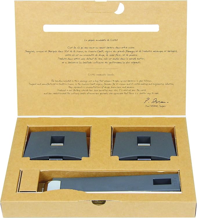 Cristel Mutine Spplmag Set of Handles, Grey