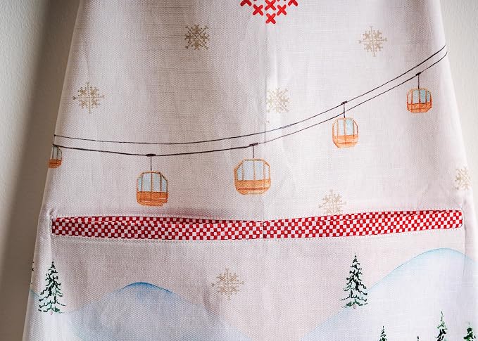 Maison d' Hermine 100% Cotton Apron for women with Pocket Kitchen Chef Apron for Men Cooking Spring Summer