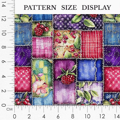 100% Cotton Fabric by the Yard – Turkish Quality Quilting & Sewing Fabric, 1 Yard x 1.69 Yards Wide, Patchwork Cotton for Crafts
