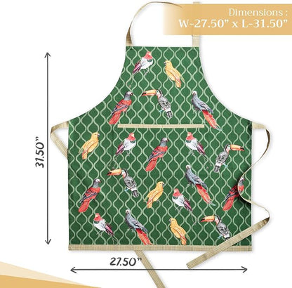 Maison d' Hermine 100% Cotton Apron for women with Pocket Kitchen Chef Apron for Men Cooking Spring Summer