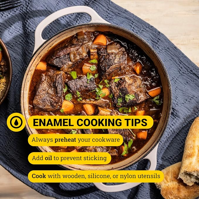 Lodge Essential Enamel Braiser 3.5 Quart - Refrigerator- & Oven-Safe up to 500° F - Heat-Retaining, Induction-Safe & PFAS-Free Enamel Cookware - Lagoon