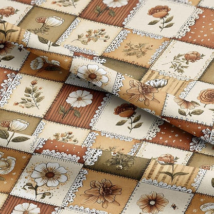 100% Cotton Fabric by the Yard – Turkish Quality Quilting & Sewing Fabric, 1 Yard x 1.69 Yards Wide, Patchwork Cotton for Crafts