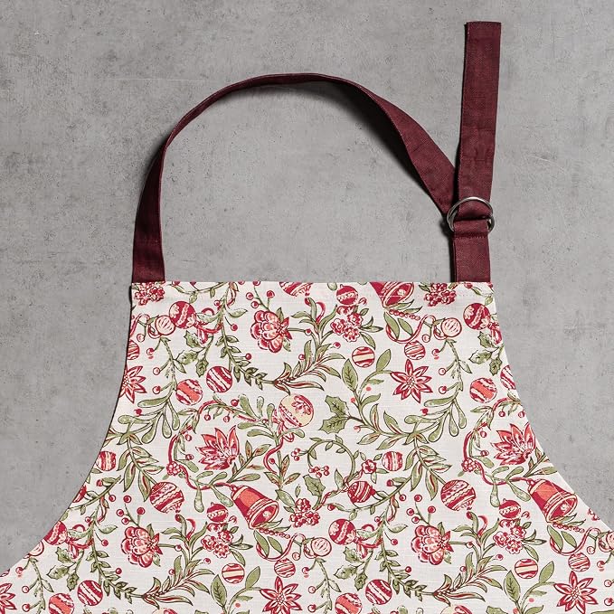 Maison d' Hermine 100% Cotton Apron for women with Pocket Kitchen Chef Apron for Men Cooking Spring Summer