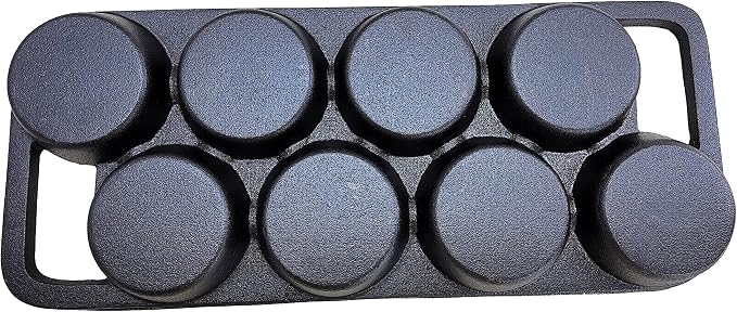 HAWOK Cast Iron Cake pan with 8 Molds…